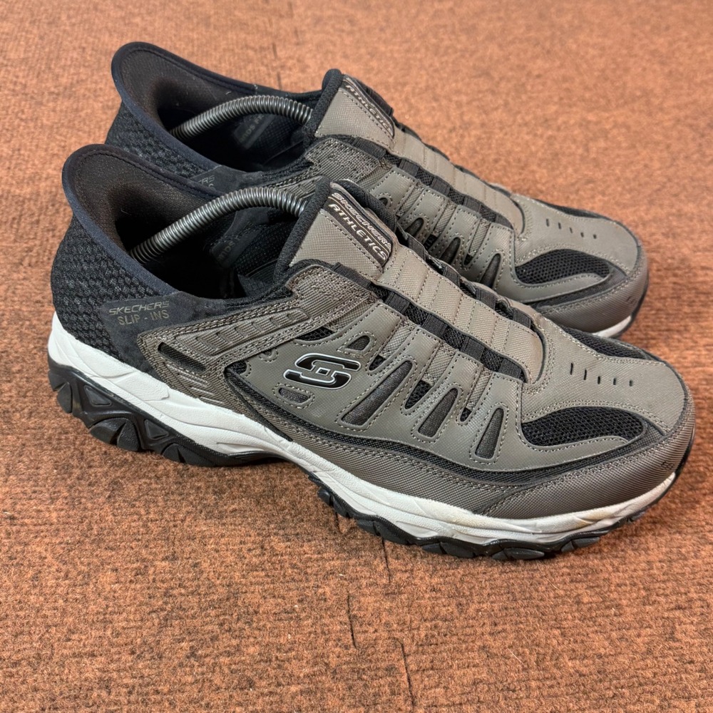 Skechers Slip-ins After Burn M Fit Ridgeburn Mens Brown Extra Wide 11.5 237563WW